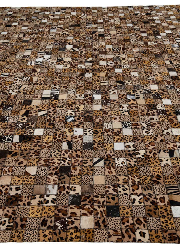 8' x 10' Cowhide Leather Rug