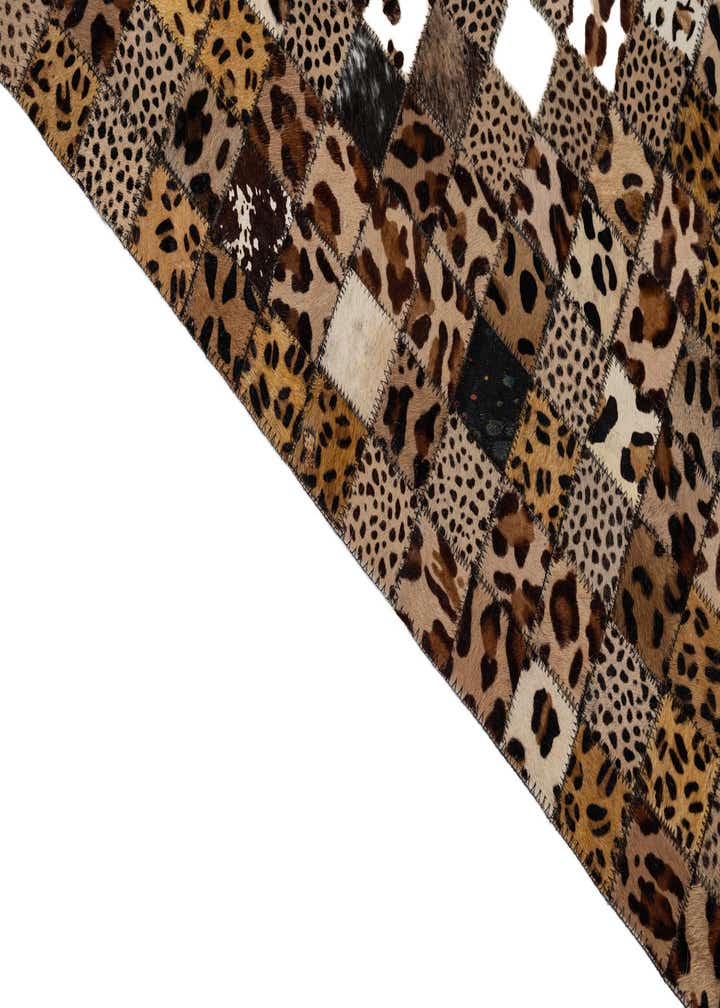 8' x 10' Cowhide Leather Rug