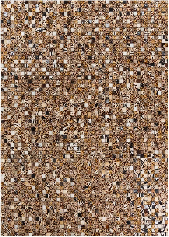 8' x 10' Cowhide Leather Rug