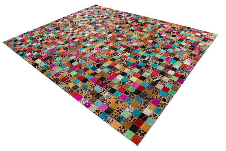 Detail image of 8' x 10' Cowhide Leather Rug