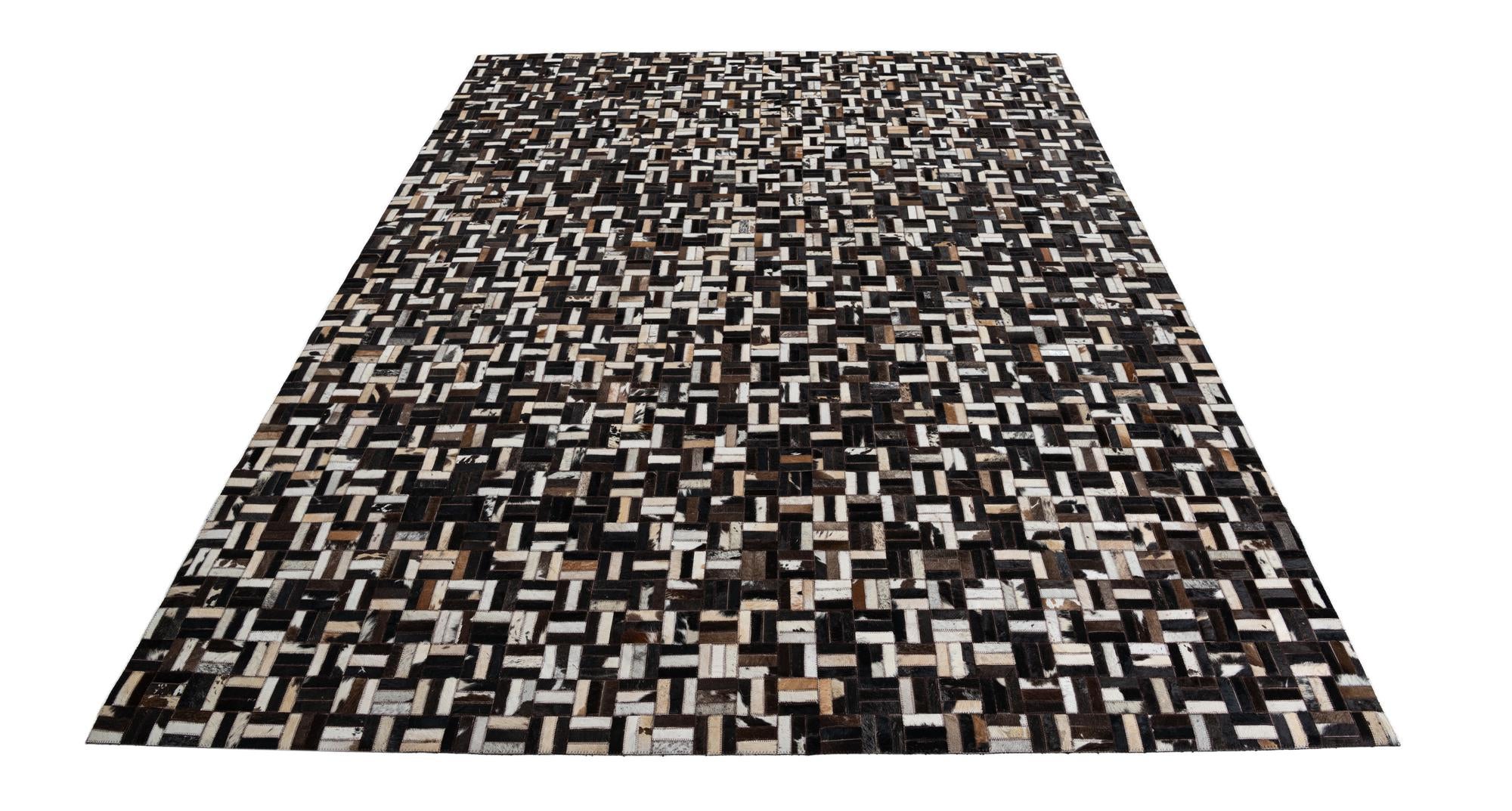 8' x 10' Cowhide Leather Rug