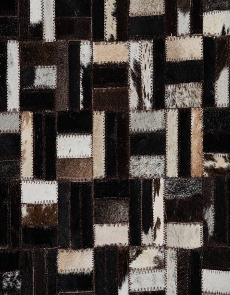 Detail image of 8' x 10' Cowhide Leather Rug