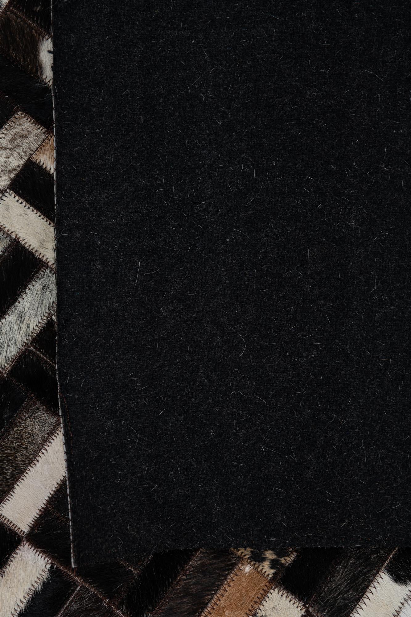 8' x 10' Cowhide Leather Rug
