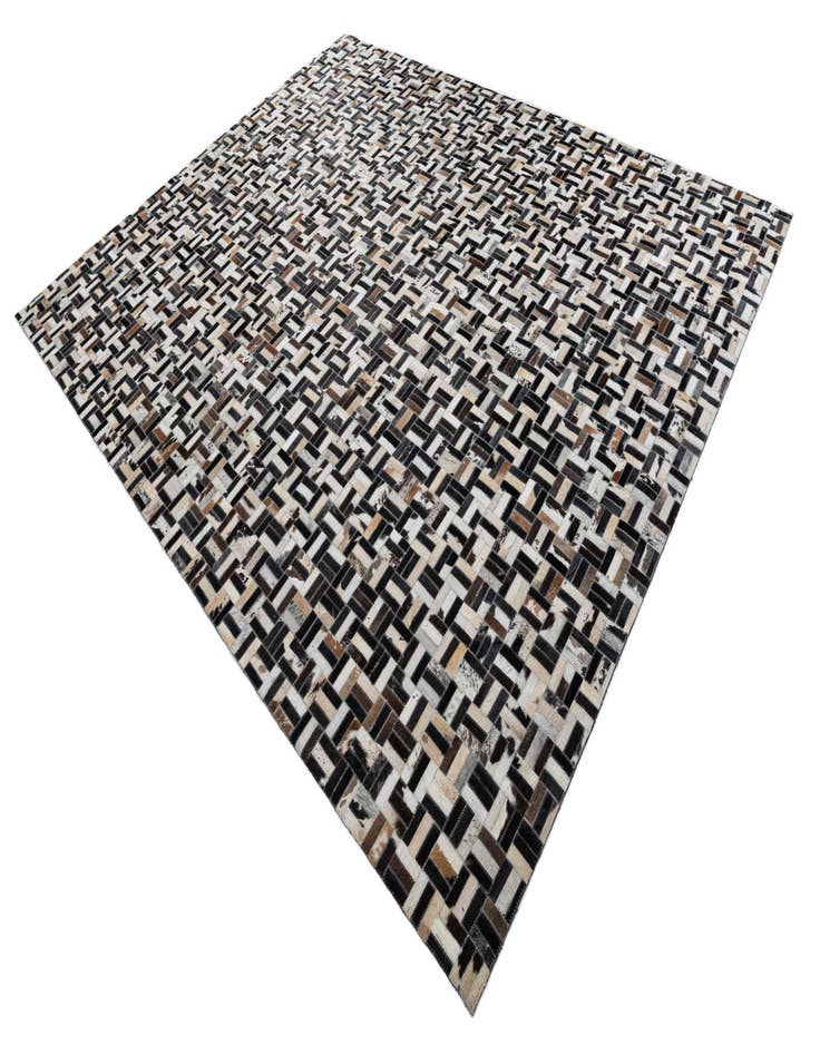 Detail image of 8' x 10' Cowhide Leather Rug