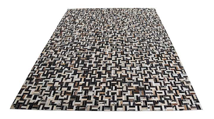 8' x 10' Cowhide Leather Rug