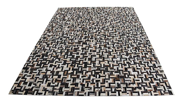Detail image of 8' x 10' Cowhide Leather Rug