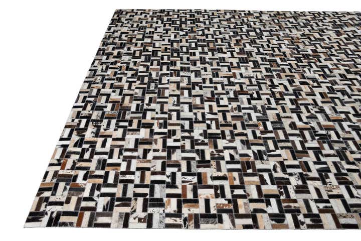 8' x 10' Cowhide Leather Rug