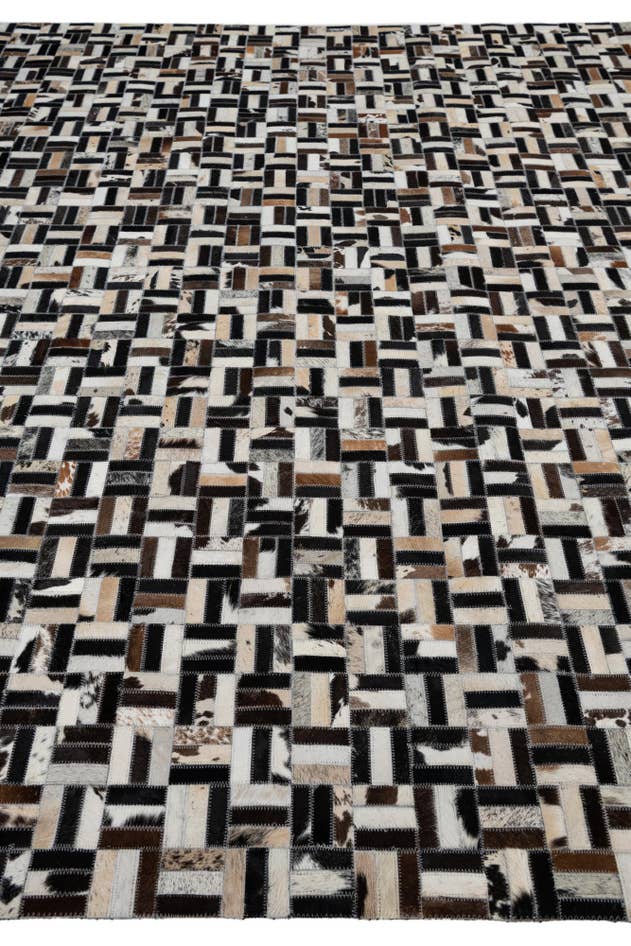 Detail image of 8' x 10' Cowhide Leather Rug