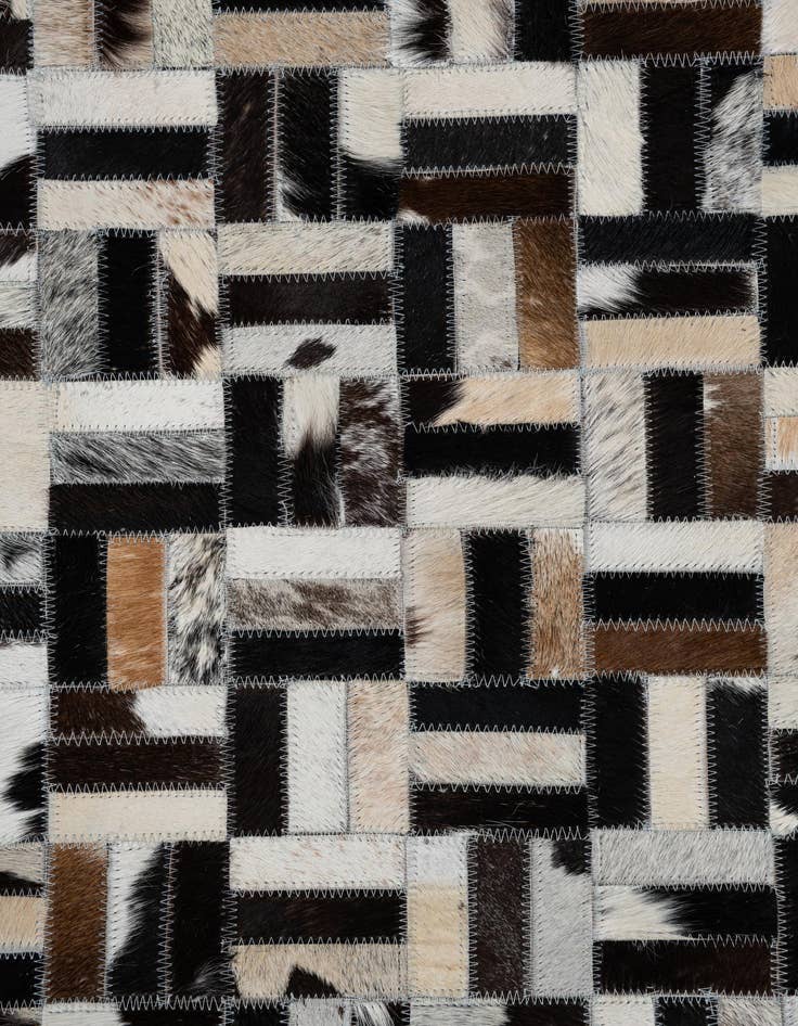 Detail image of 8' x 10' Cowhide Leather Rug