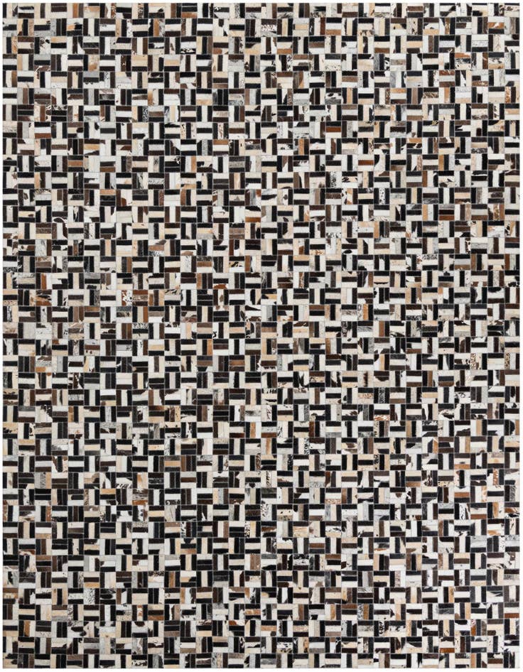 Detail image of 8' x 10' Cowhide Leather Rug