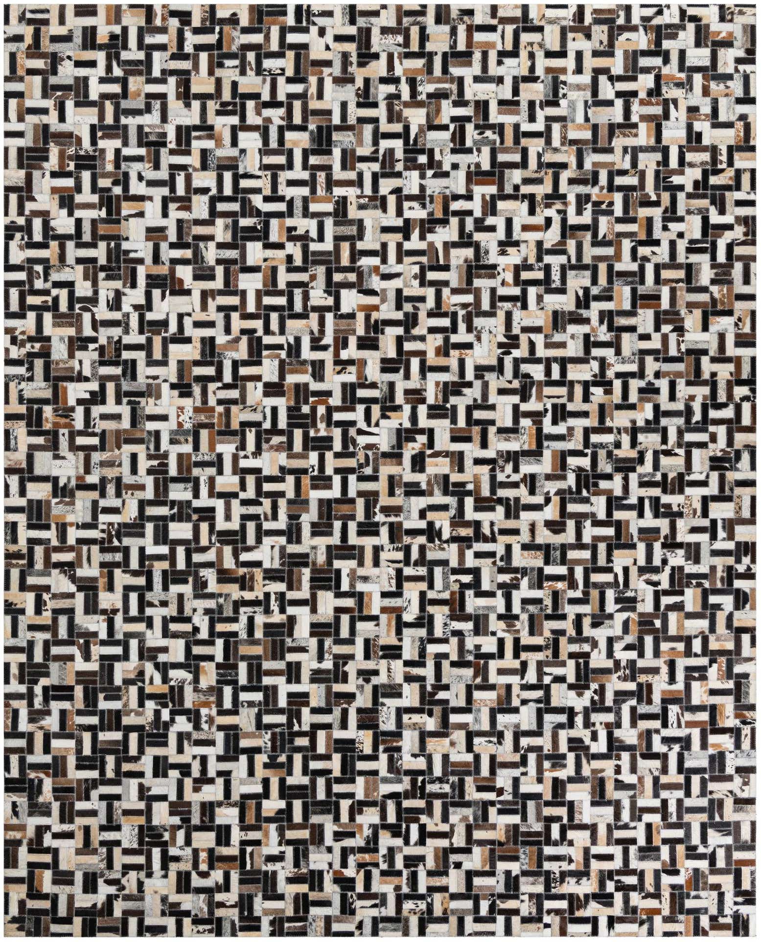 8' x 10' Cowhide Leather Rug