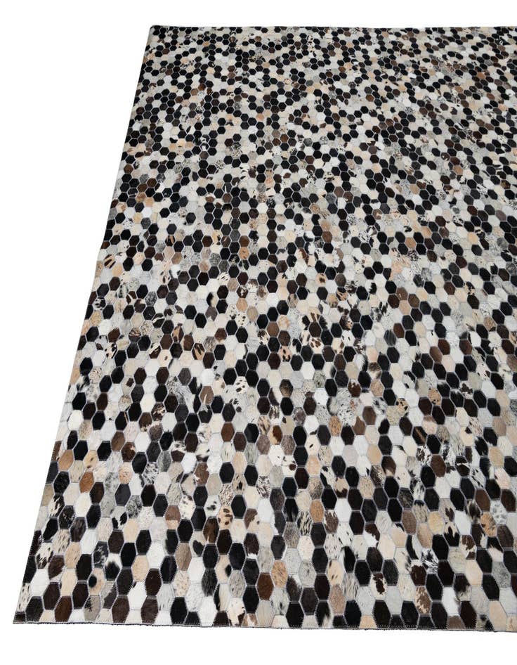 Detail image of 8' x 10' Cowhide Leather Rug