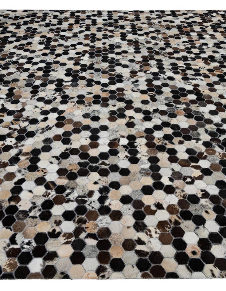 Detail image of 8' x 10' Cowhide Leather Rug