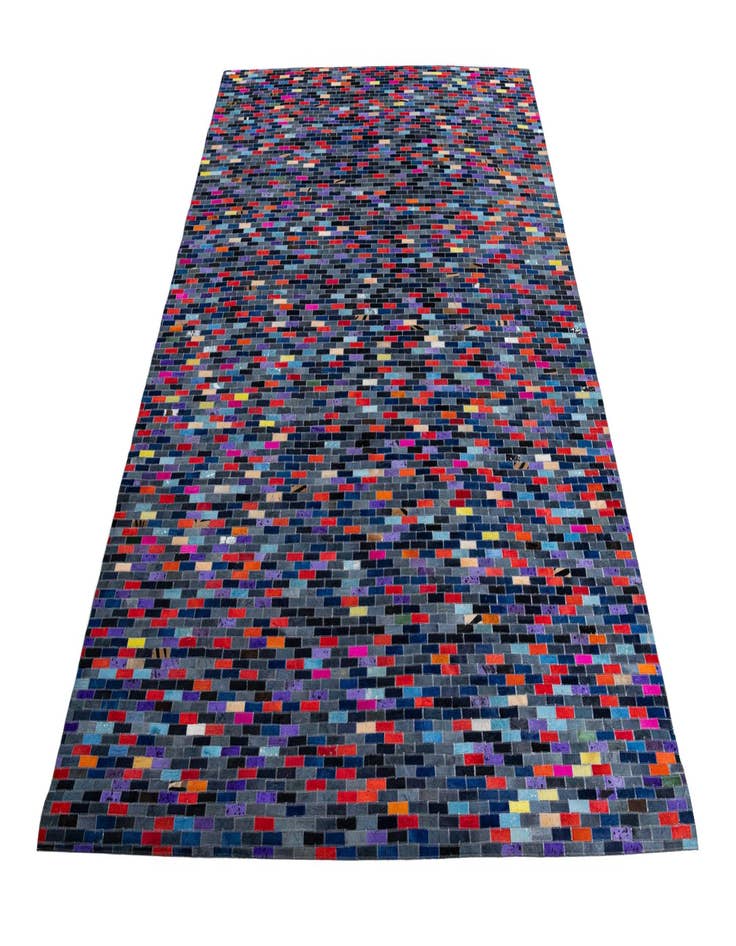 Detail image of 8' 1 x 9' 10 Cowhide Leather Rug