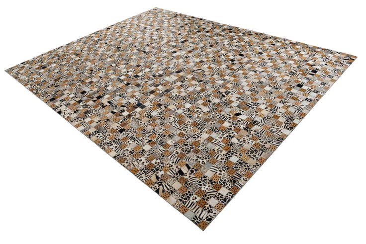 Detail image of 8' x 10' Cowhide Leather Rug