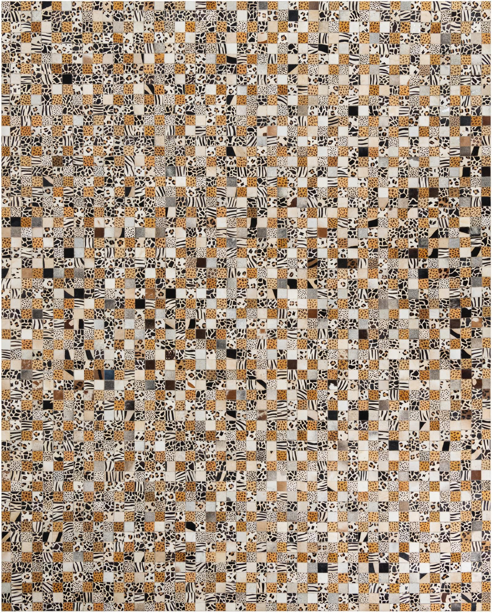 8' x 10' Cowhide Leather Rug