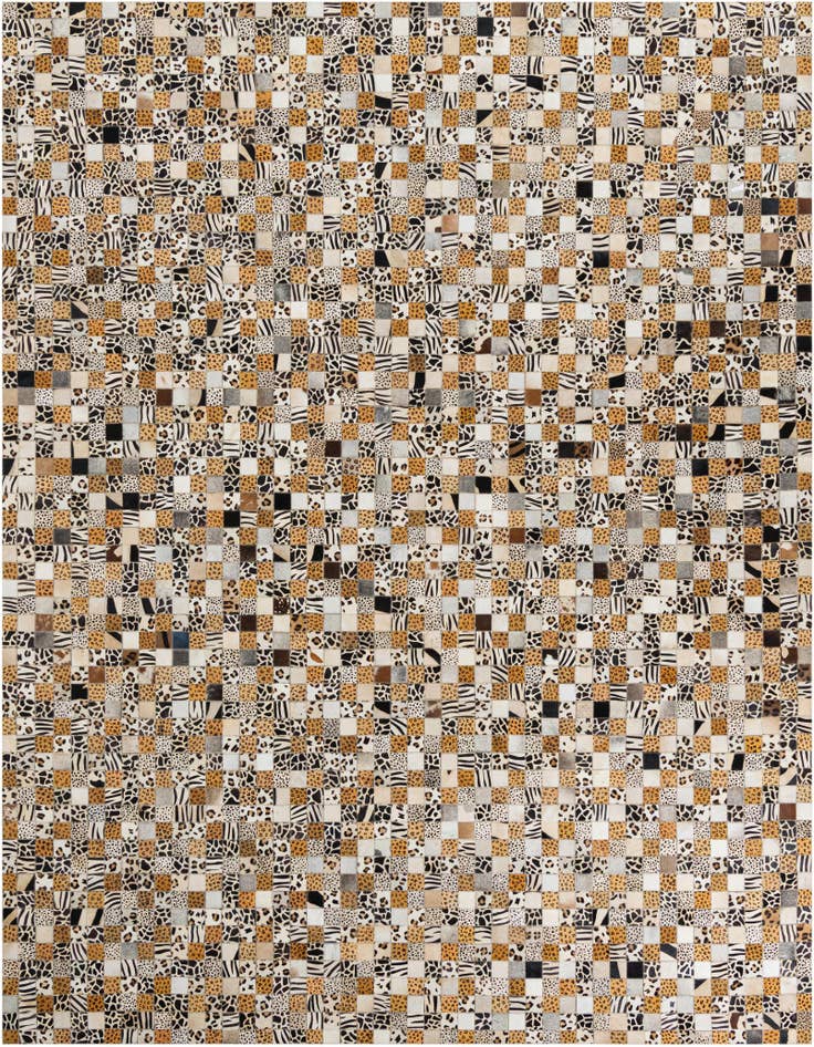 Detail image of 8' x 10' Cowhide Leather Rug