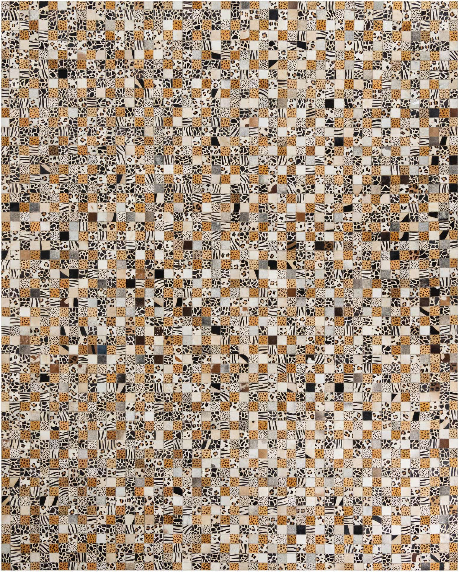 8' x 10' Cowhide Leather Rug