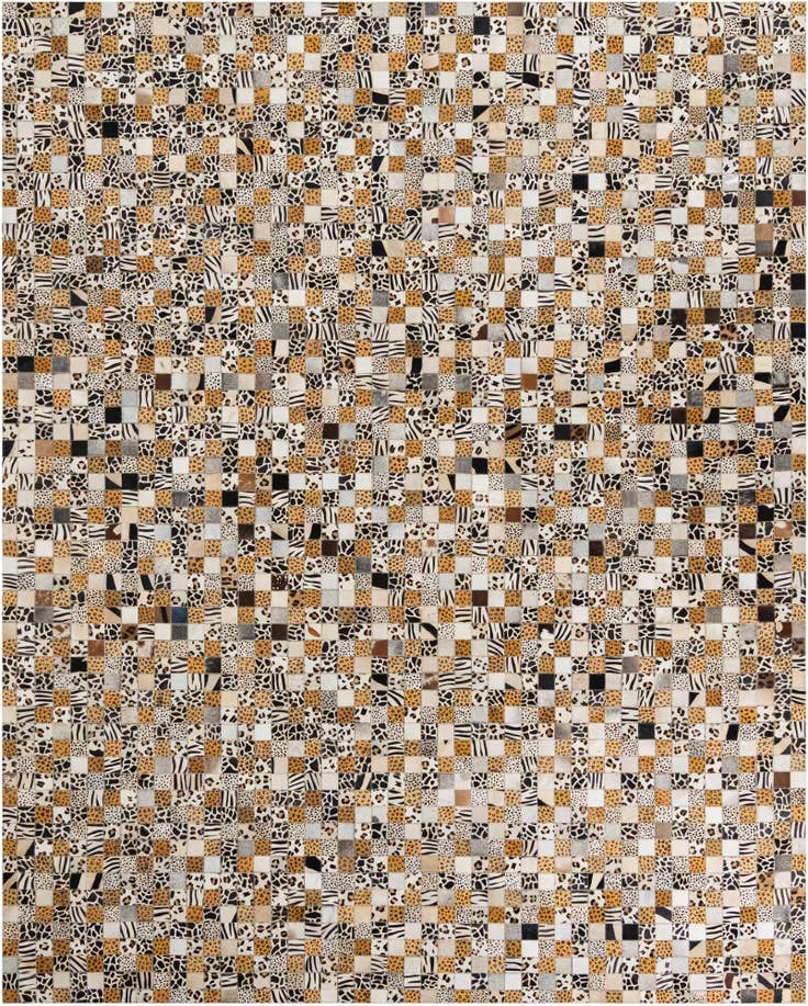 Detail image of 8' x 10' Cowhide Leather Rug