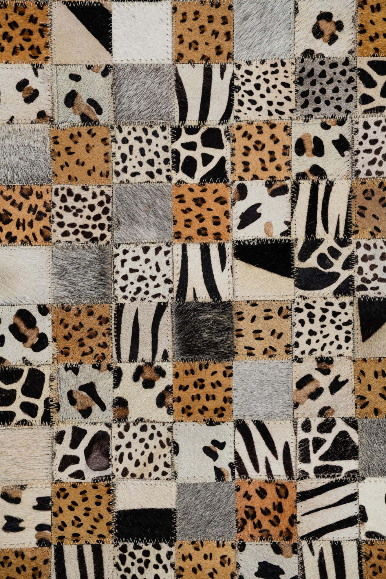 8' x 10' Cowhide Leather Rug