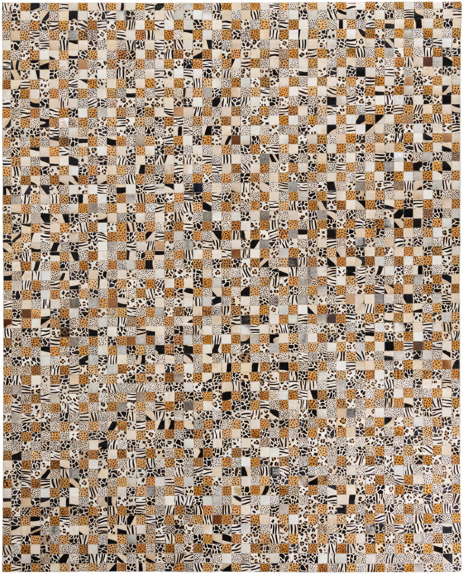8' x 10' Cowhide Leather Rug