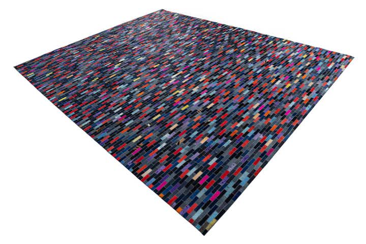 8' x 10' Cowhide Leather Rug