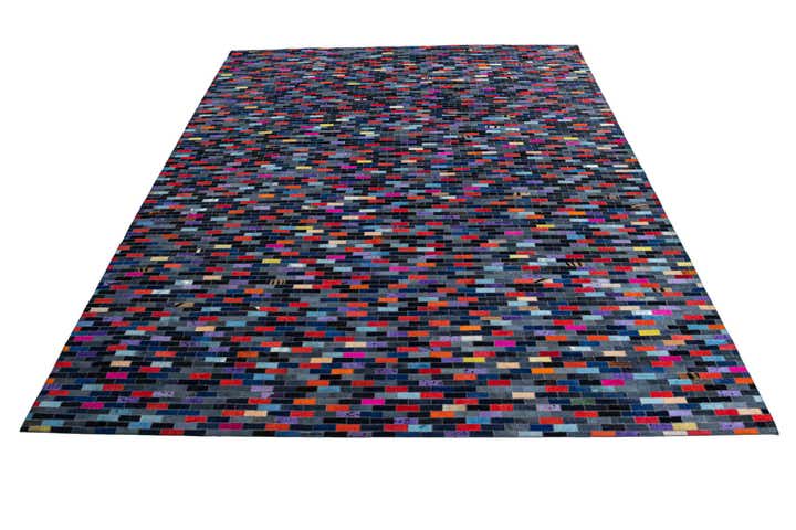 8' x 10' Cowhide Leather Rug