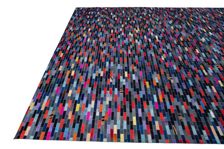 Detail image of 8' x 10' Cowhide Leather Rug