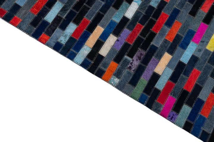 8' x 10' Cowhide Leather Rug