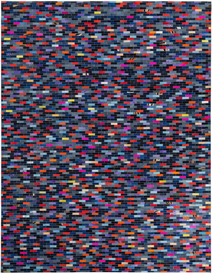 Detail image of 8' x 10' Cowhide Leather Rug