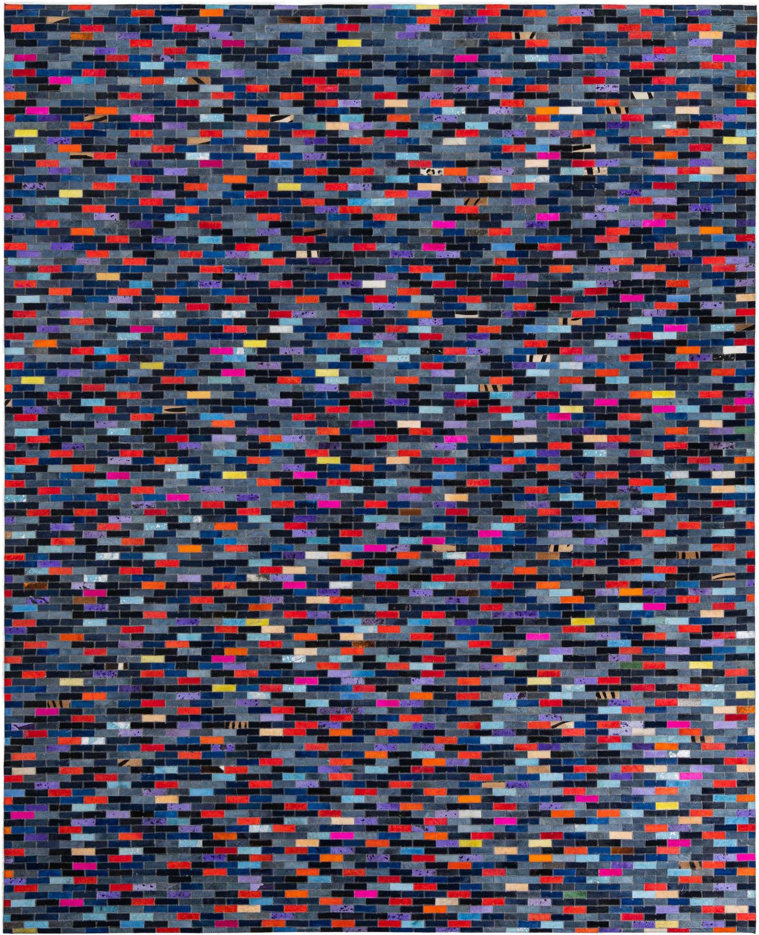 8' x 10' Cowhide Leather Rug