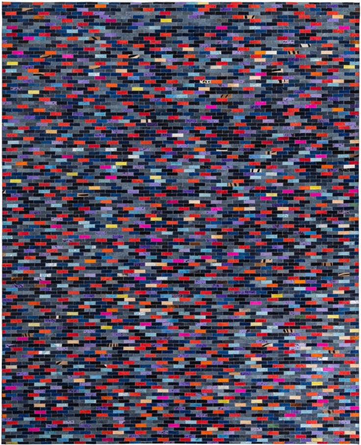 Detail image of 8' x 10' Cowhide Leather Rug