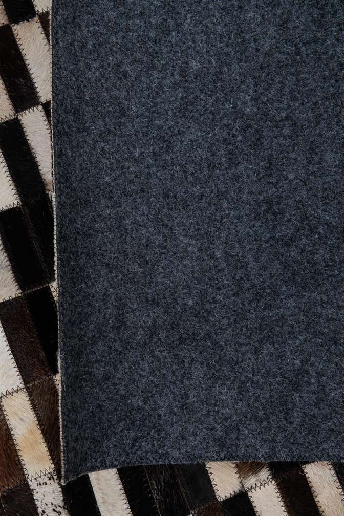 8' 1 x 9' 10 Cowhide Leather Rug