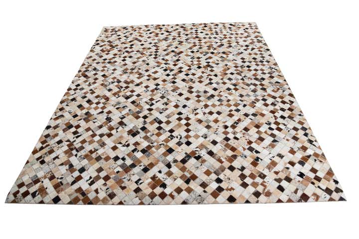 8' x 10' Cowhide Leather Rug