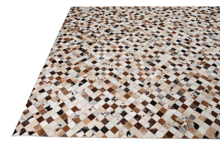 Detail image of 8' x 10' Cowhide Leather Rug