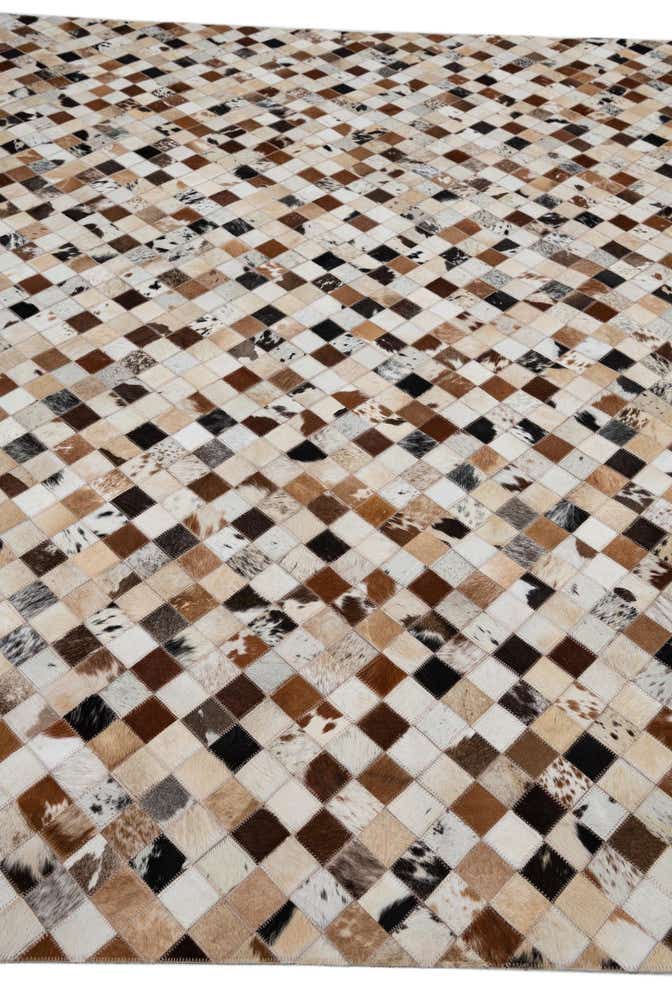 8' x 10' Cowhide Leather Rug