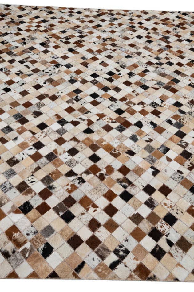 Detail image of 8' x 10' Cowhide Leather Rug