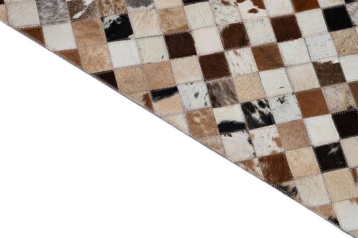 8' x 10' Cowhide Leather Rug