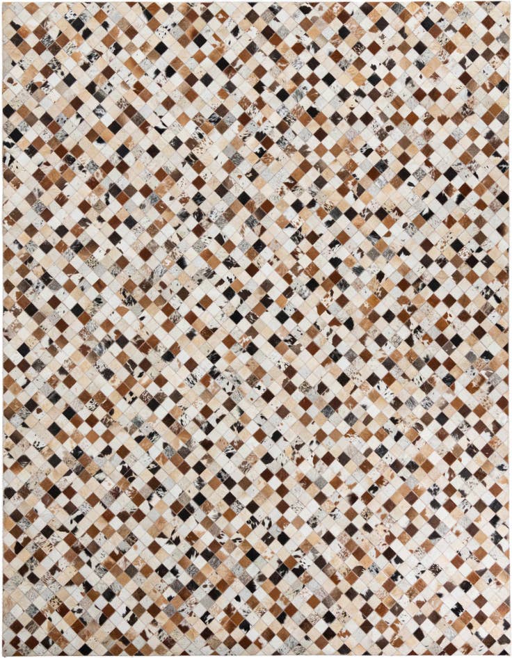 Detail image of 8' x 10' Cowhide Leather Rug