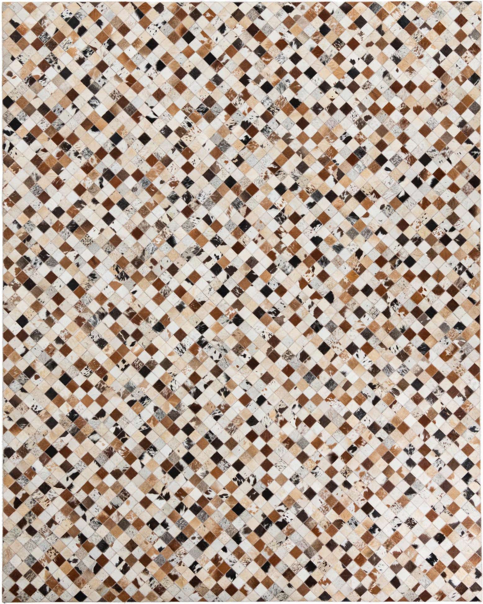 8' x 10' Cowhide Leather Rug