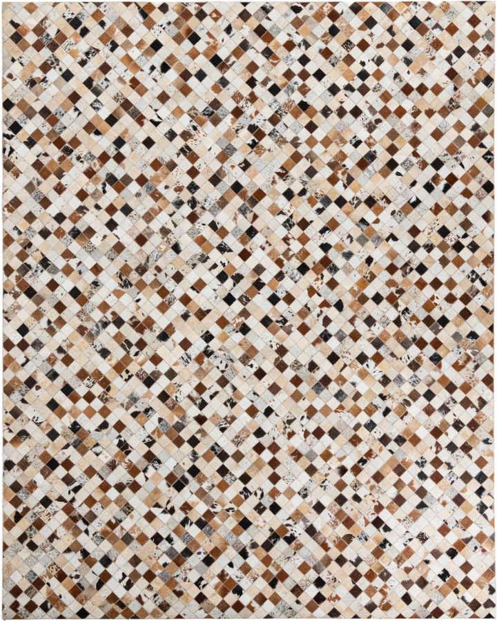 8' x 10' Cowhide Leather Rug