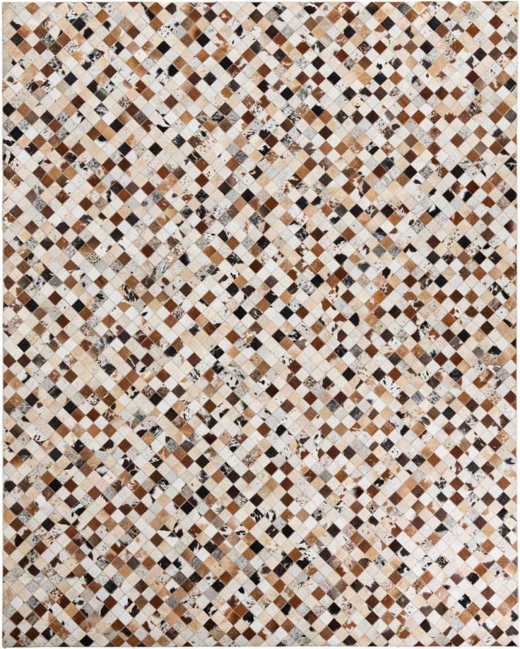 Detail image of 8' x 10' Cowhide Leather Rug