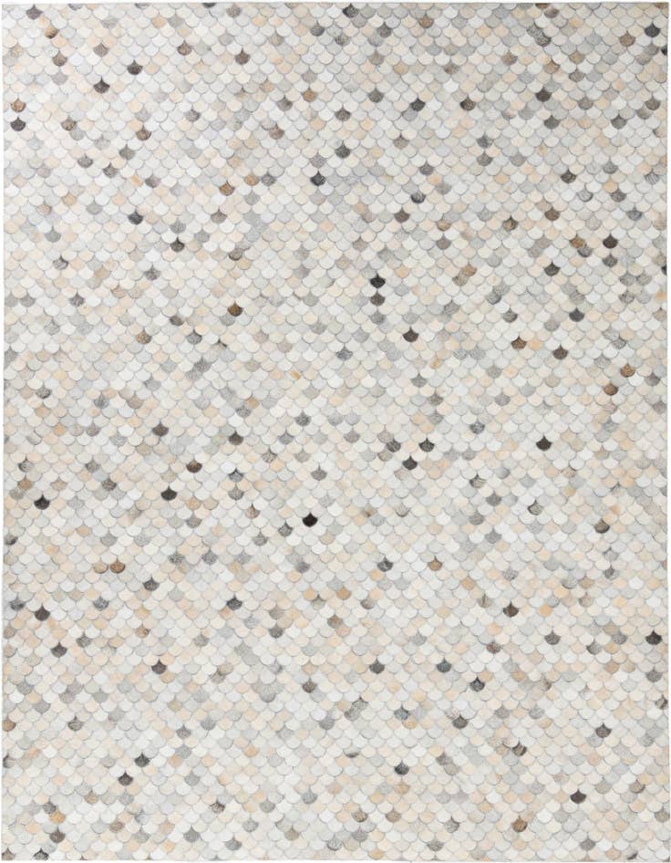 Detail image of 8' 2 x 9' 10 Cowhide Leather Rug