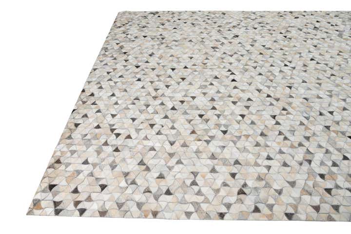7' 10 x 10' Cowhide Leather Rug