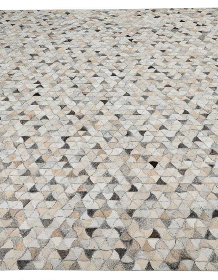 Detail image of 7' 10 x 10' Cowhide Leather Rug