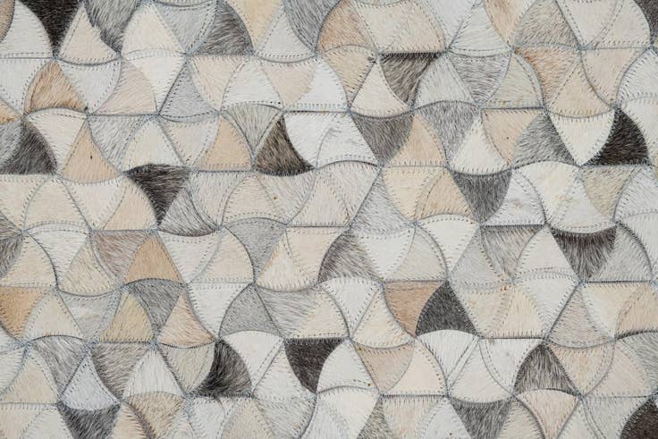 Detail image of 7' 10 x 10' Cowhide Leather Rug