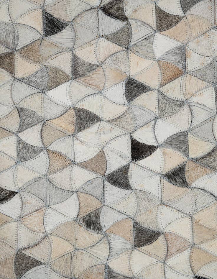 Detail image of 7' 10 x 10' Cowhide Leather Rug