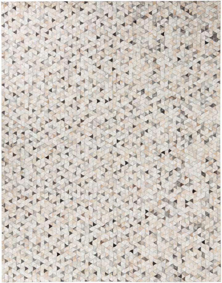 7' 10 x 10' Cowhide Leather Rug