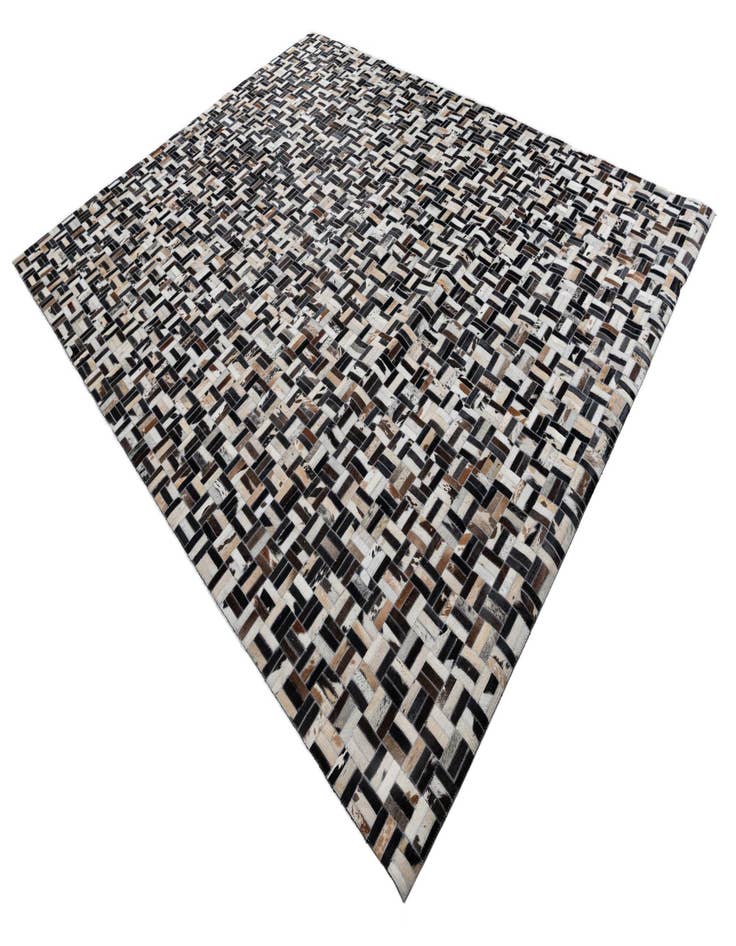 Detail image of 8' x 10' Cowhide Leather Rug
