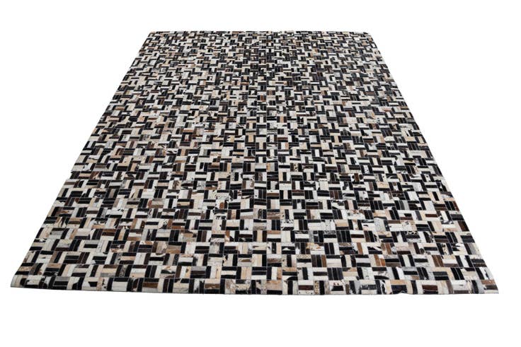 Detail image of 8' x 10' Cowhide Leather Rug